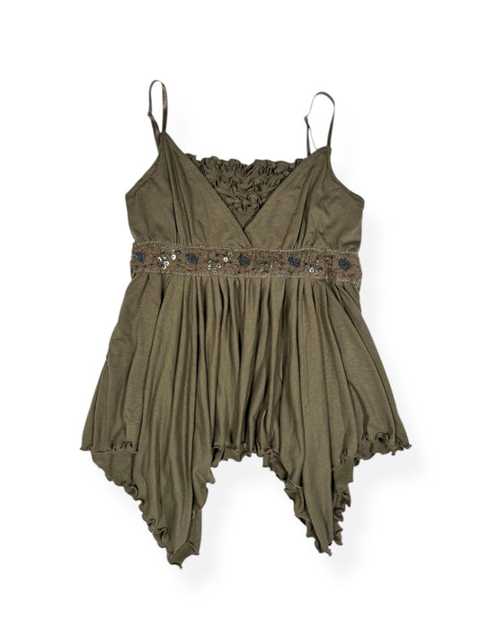 Khaki Pixie Cami ♡ Size S/M