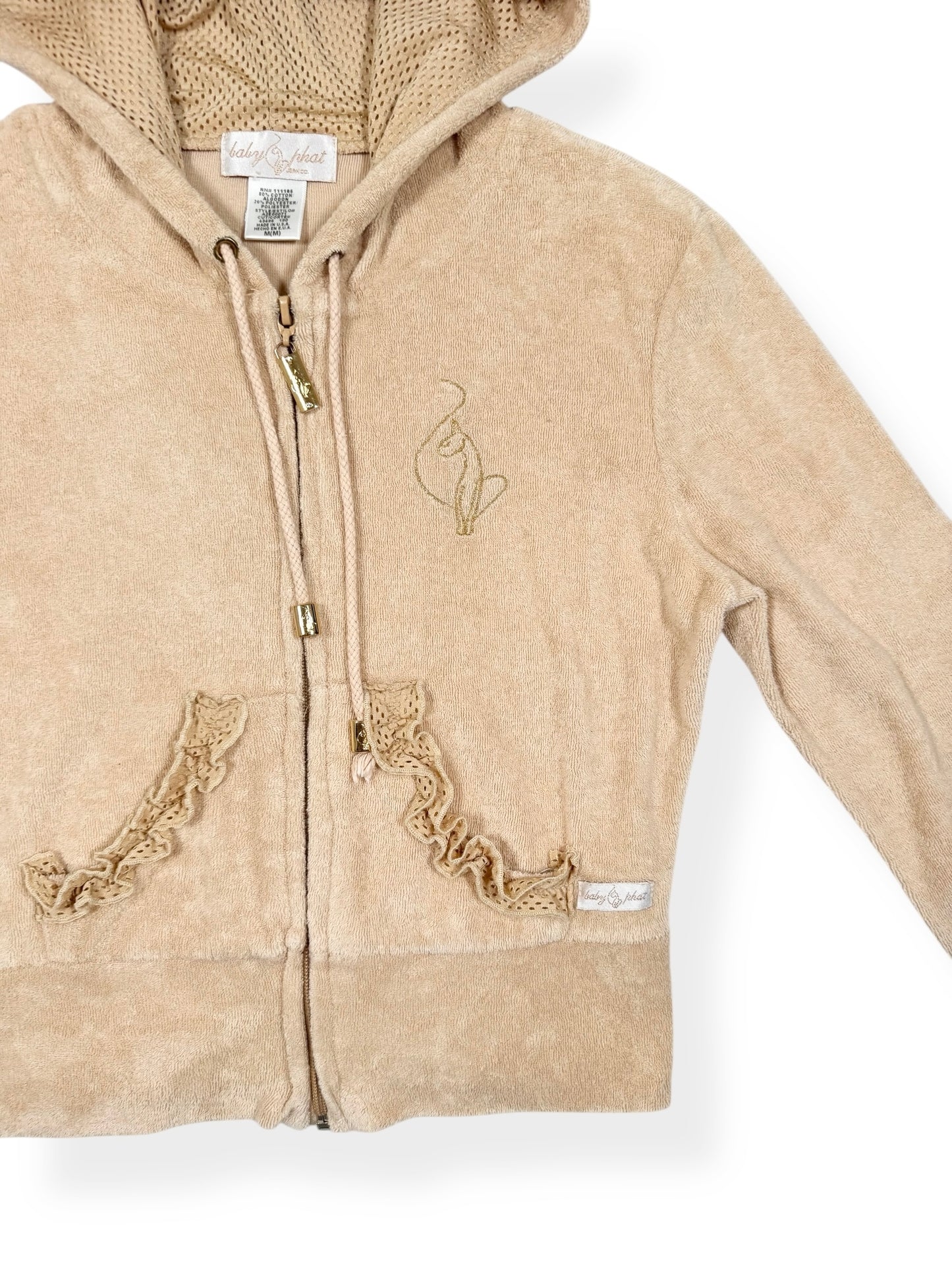 Baby Phat Towelling Zip Up Hoodie ♡ Size S