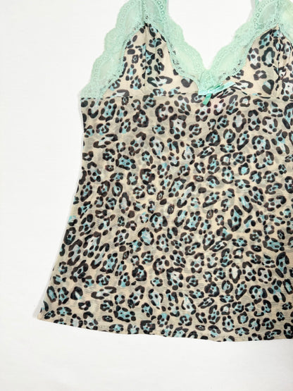 Blue Leopard Cami