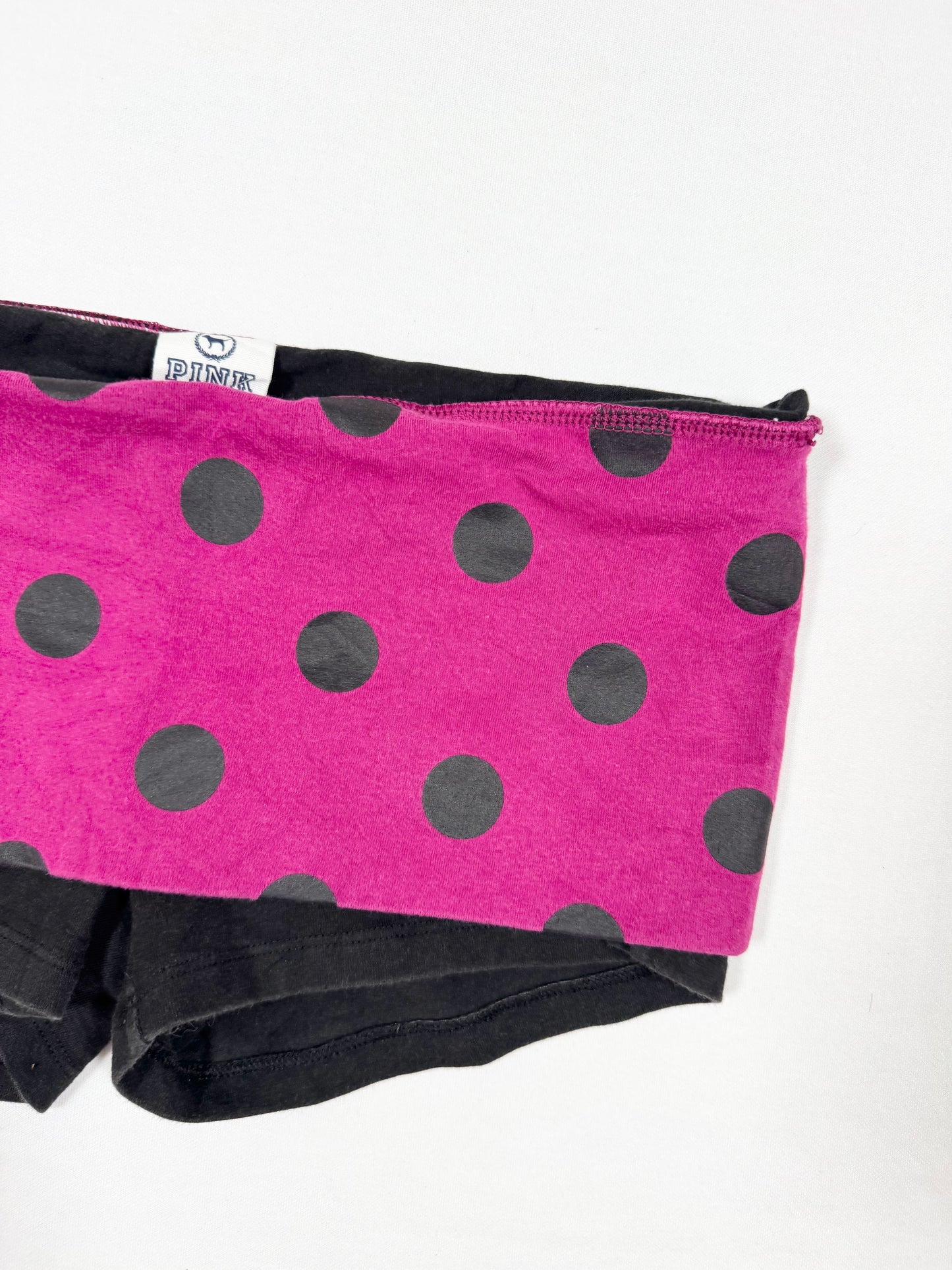 PINK Polka Fold Over Shorts ♡ Size S/M