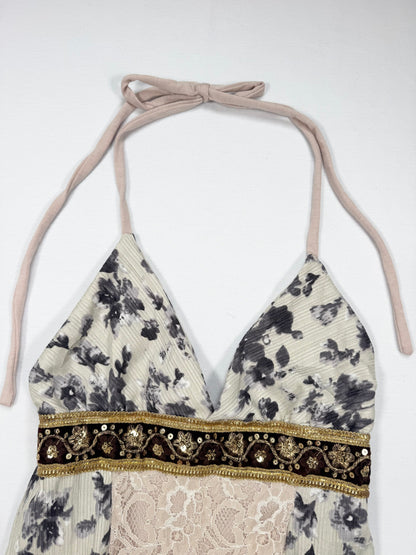 Floral Halter Cami ♡ S