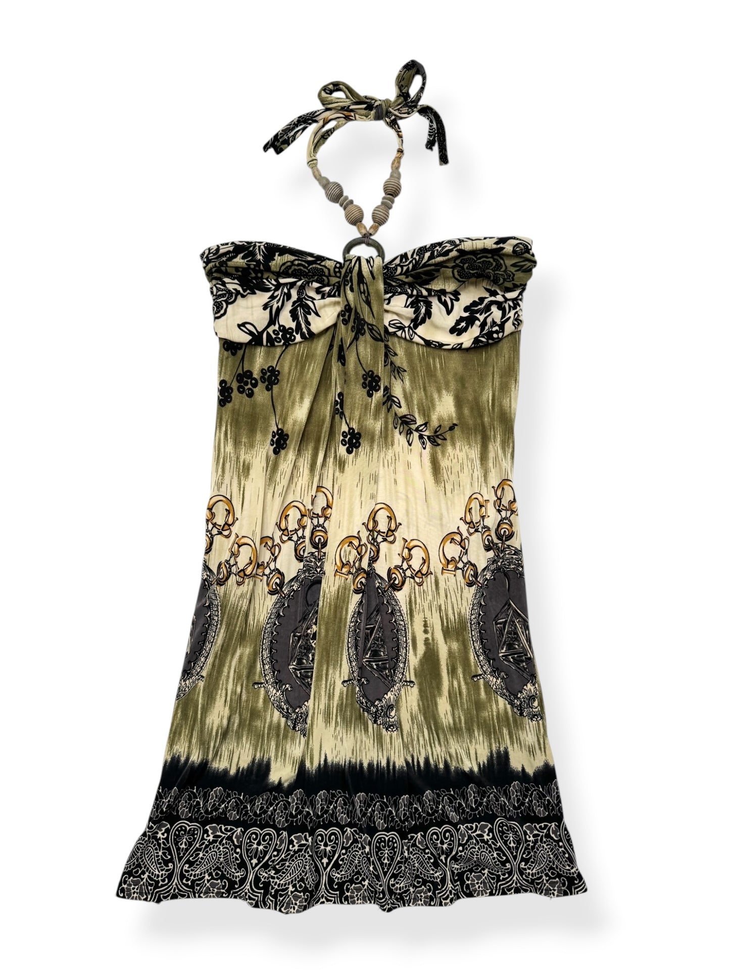 Beaded Halter Mini Dress ♡ S/M