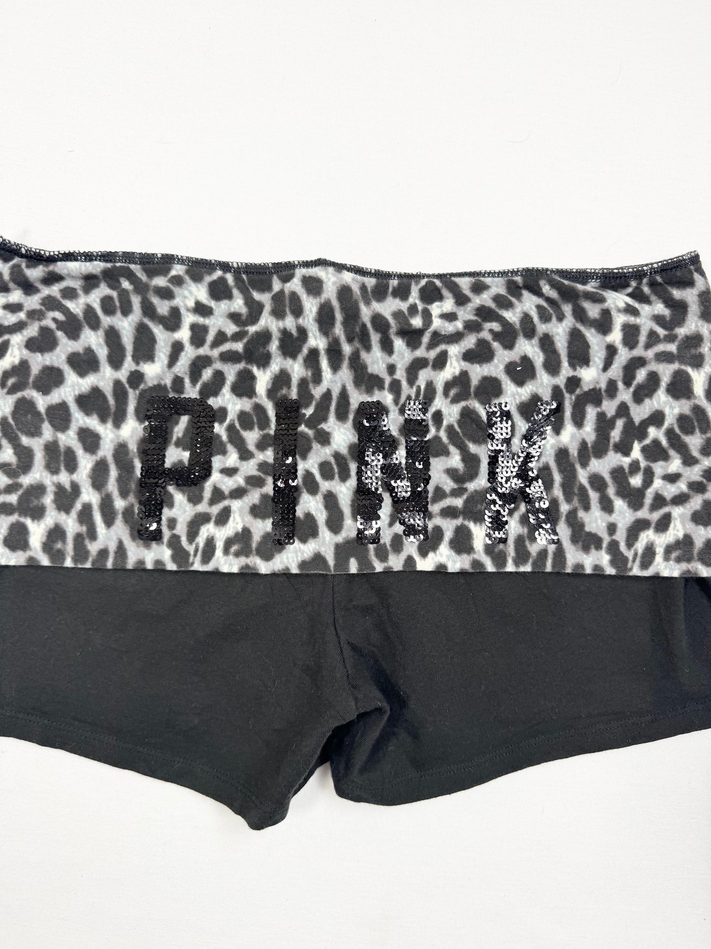 Leopard PINK Fold Over Shorts ♡ M