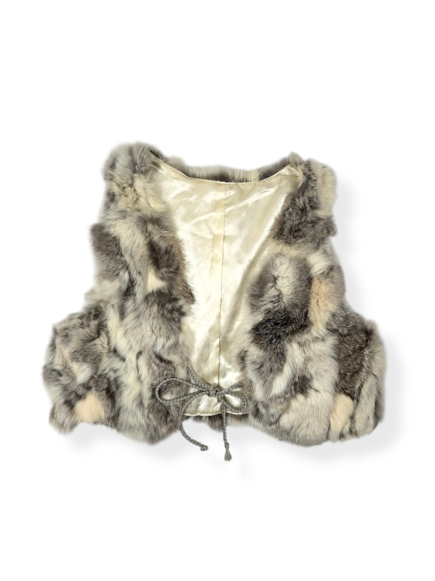 Tie Front Fur Vest
