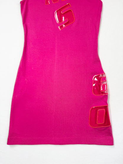 Hot Pink Miss Sixty PVC Cutout Dress ♡ M