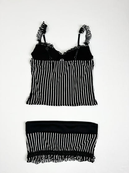 Cornflake Pinstripe Cami Set ♡ XS