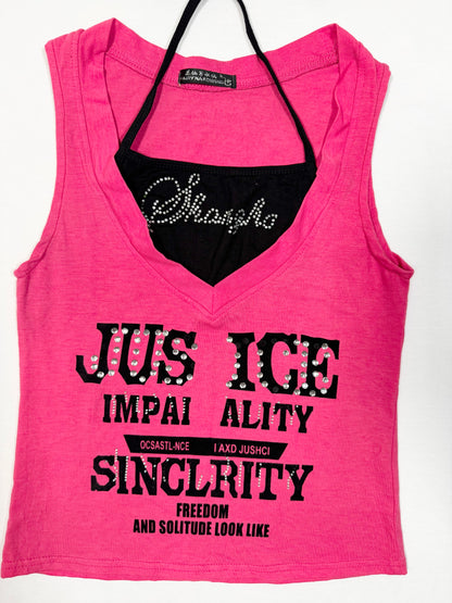 Mcbling Halter Tee