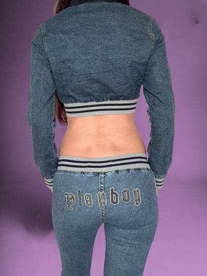 Playboy Sporty Jeans & Jacket Set ♡ S