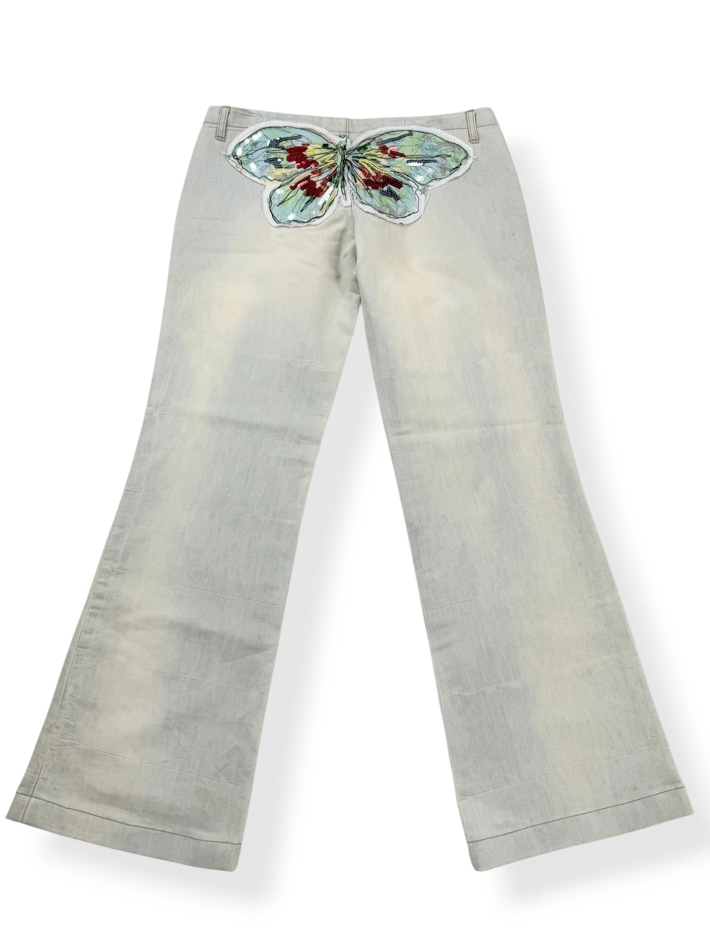 Miss Sixty Butterfly Wide Leg Jeans ♡ 29”