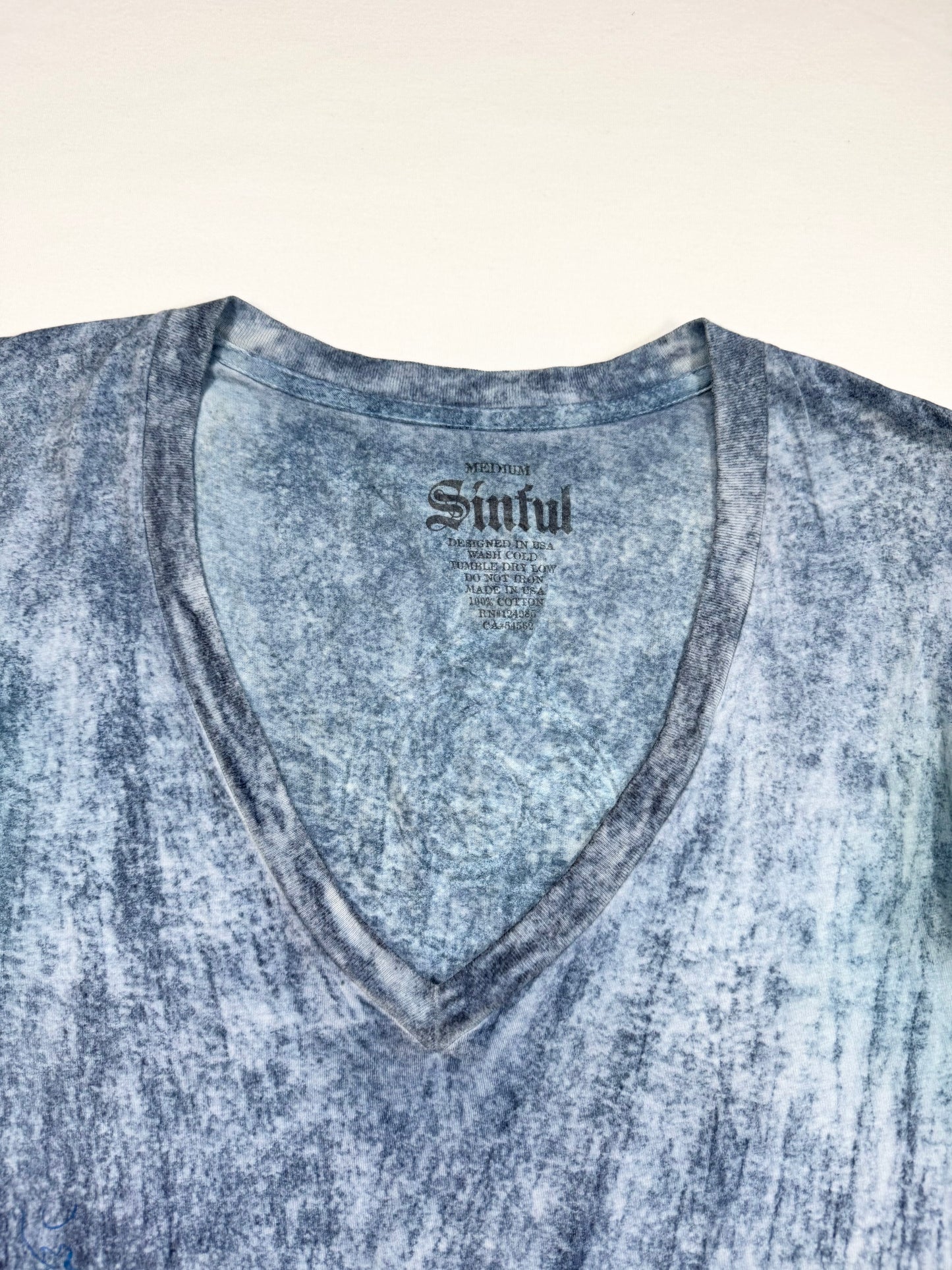 Navy Sinful Tee ♡ M
