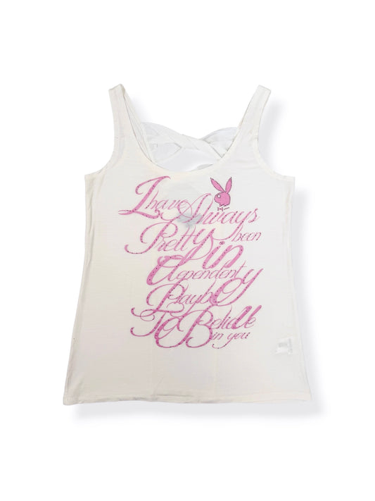 Playboy Pink Print Tank ♡ L