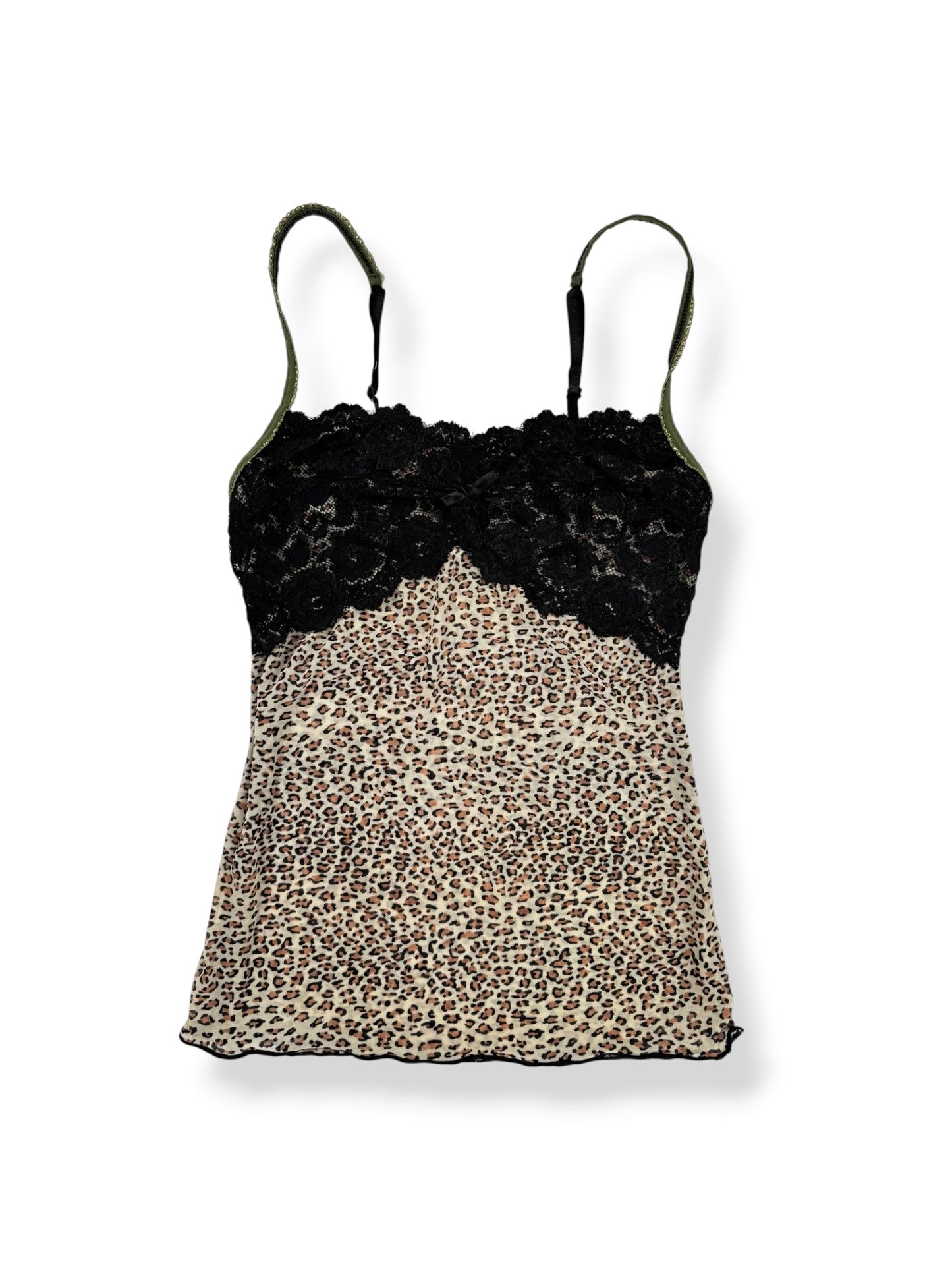 Leopard Black Lace Cami ♡ S