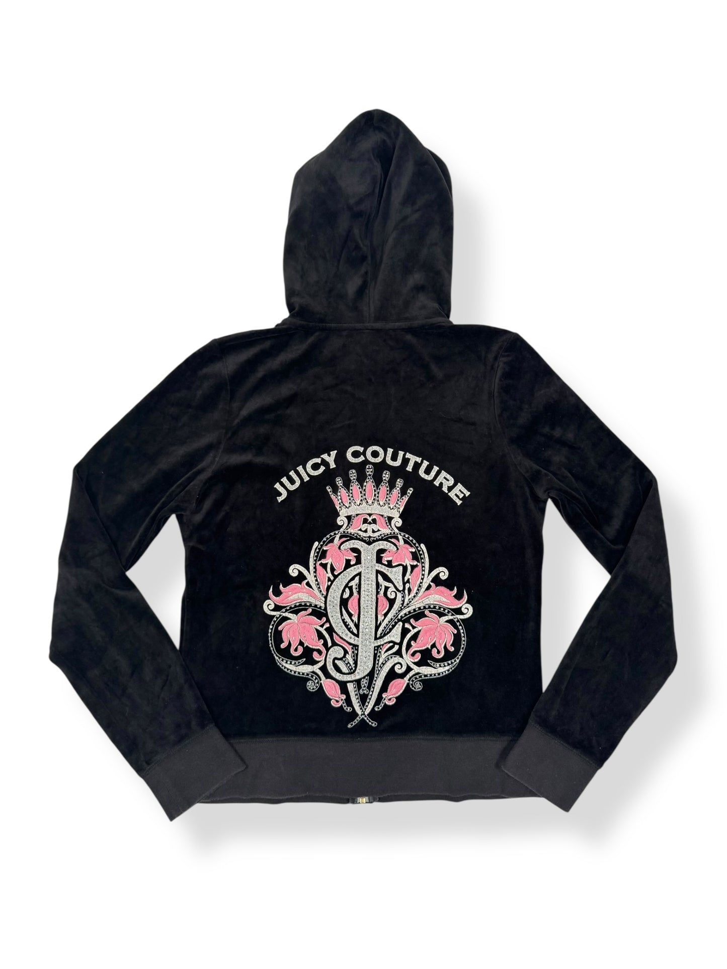 Juicy Couture Black Velour Zip Up ♡ L