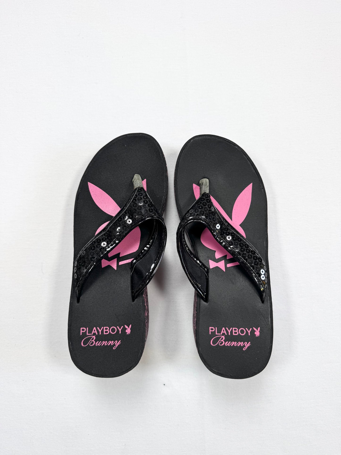 Playboy Pink & Black Platform Sandals ♡ Euro 38