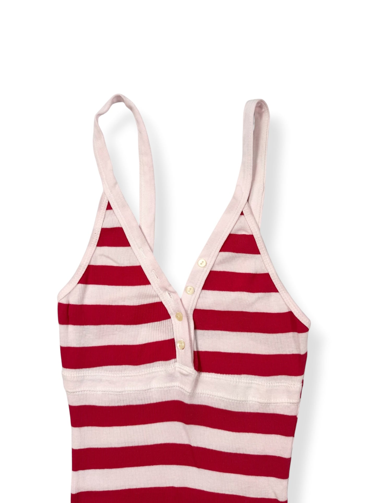 Abercrombie Red & White Striped Cami ♡ S