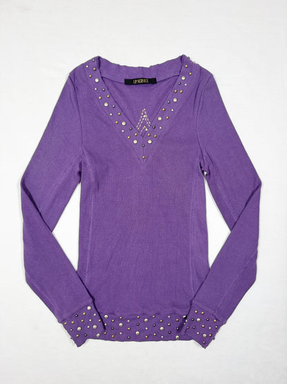 Lipservice Cross Longsleeved Top ♡ Size S