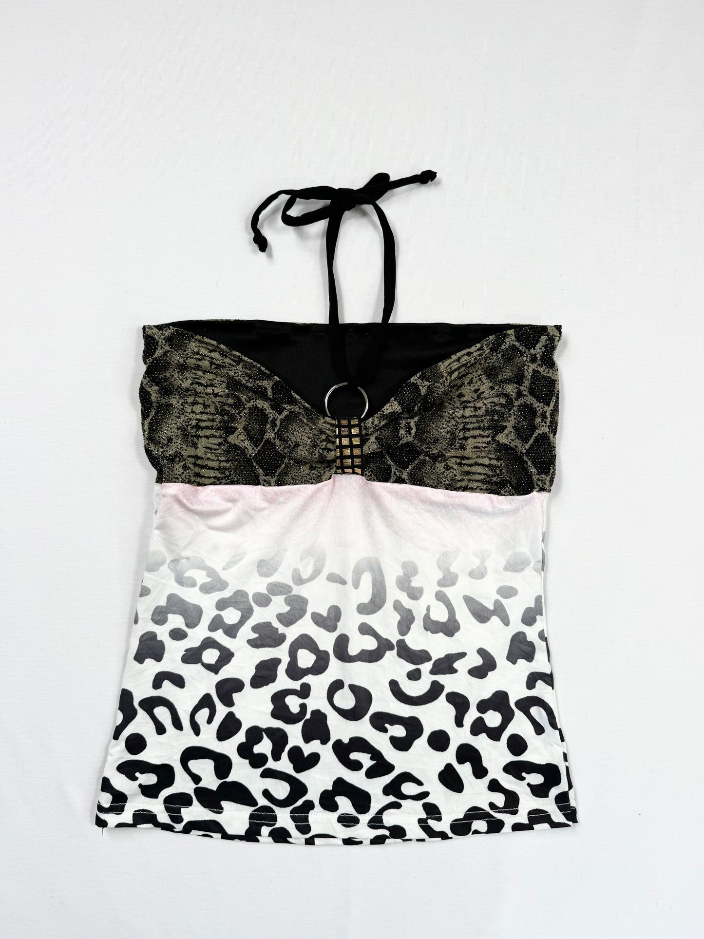 Leopard & Snakeprint Halter ♡ S