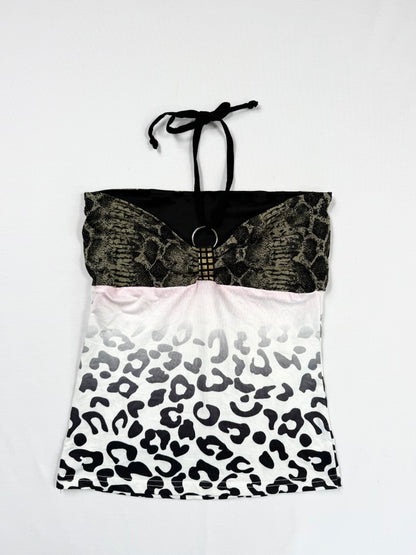 Leopard & Snakeprint Halter ♡ S