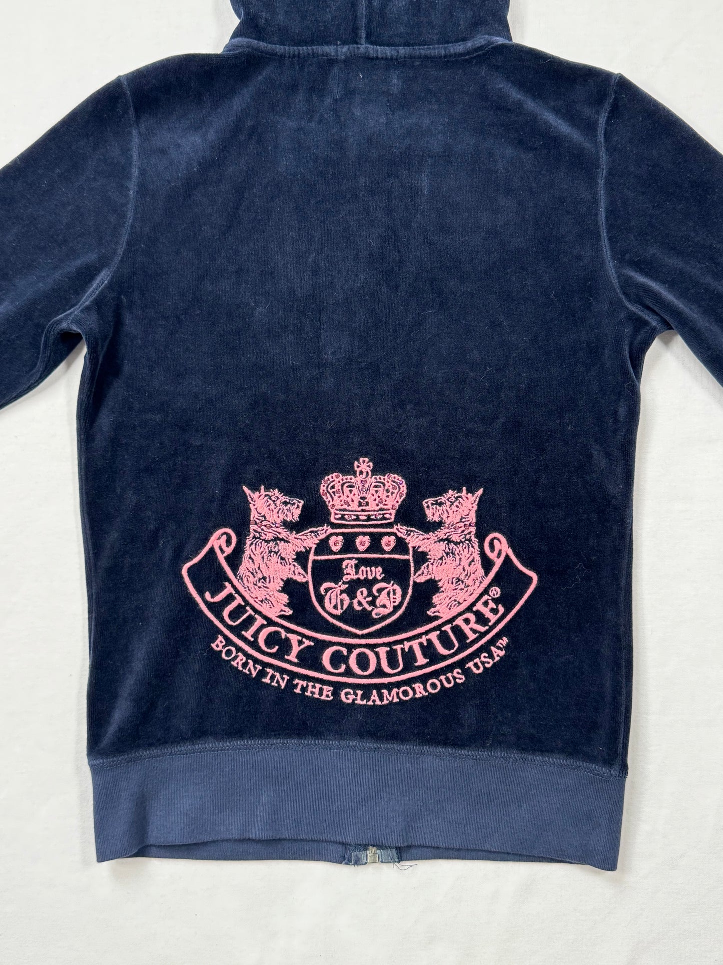 Juicy Couture Navy & Pink Velour Tracksuit Set ♡ XS/M
