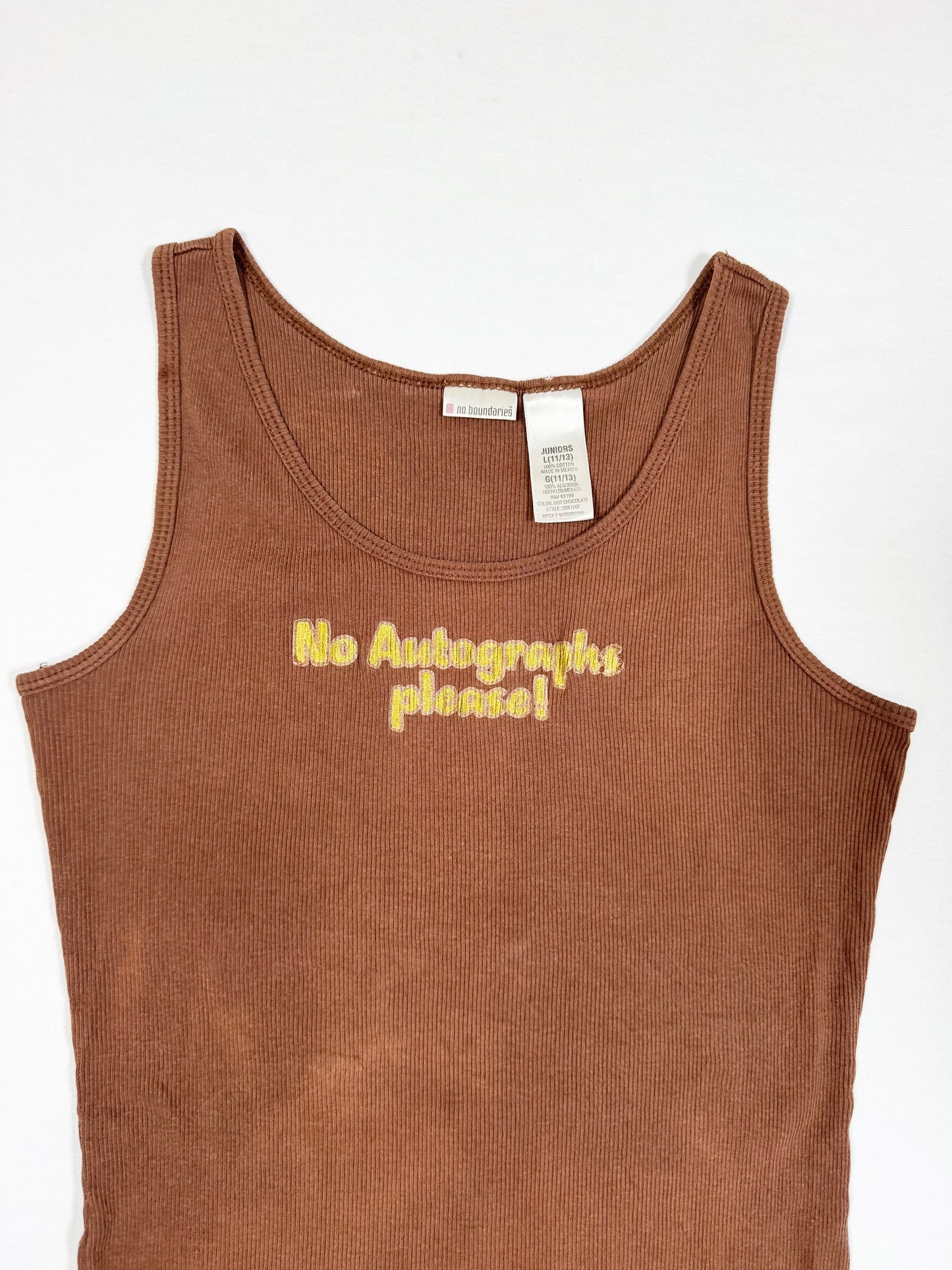 “No Autographs Please” Tank ♡ Size L