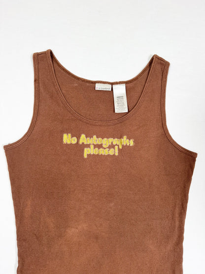 “No Autographs Please” Tank ♡ Size L