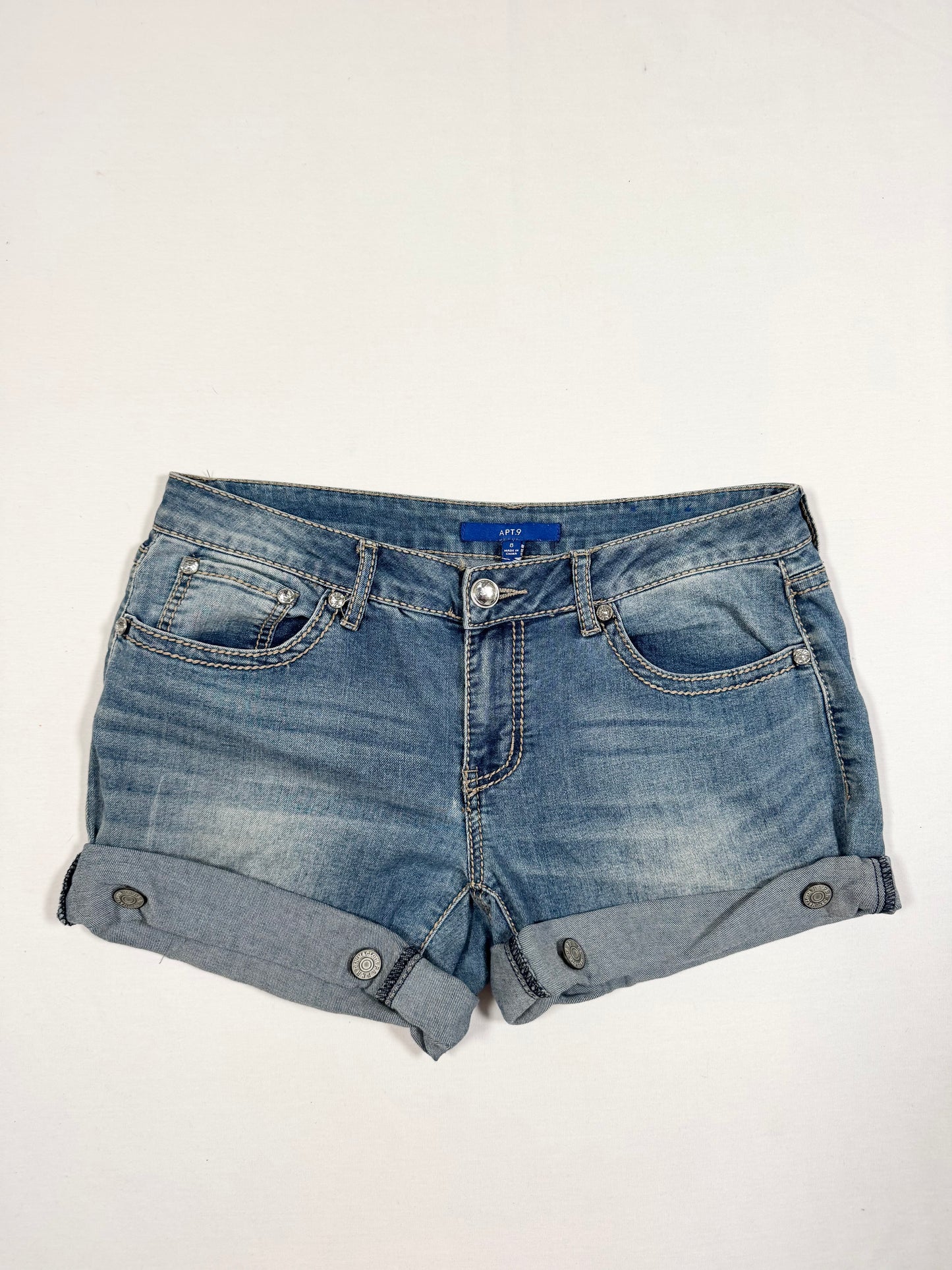 Diamanté Cross Shorts ♡ Size L