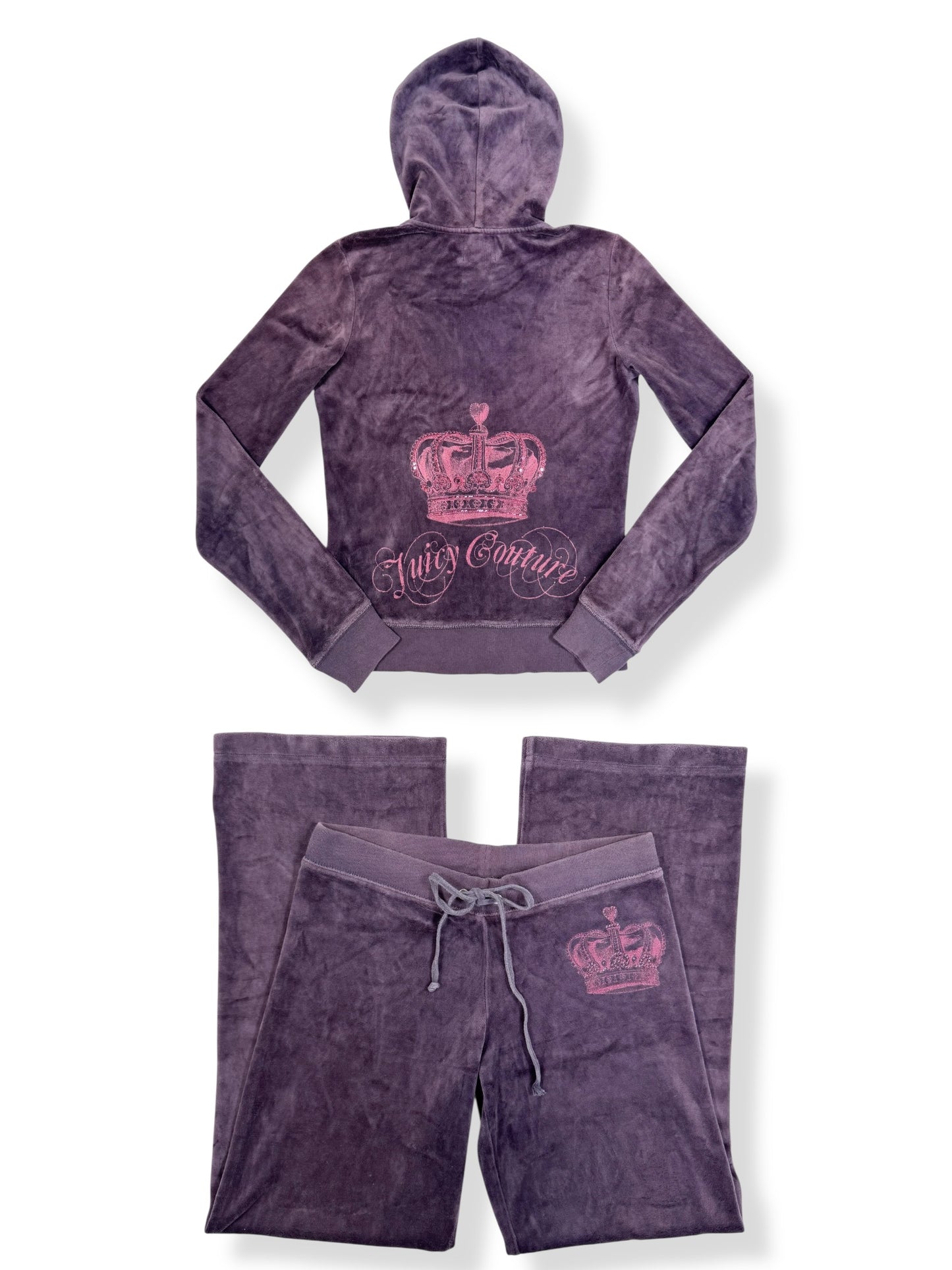 Purple Velour Juicy Couture Tracksuit ♡ S