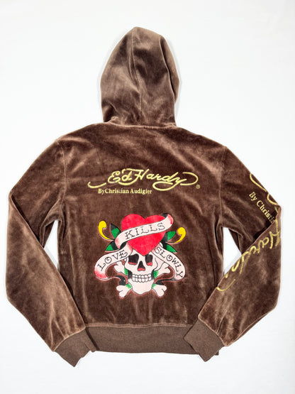 Brown Ed Hardy Tracksuit