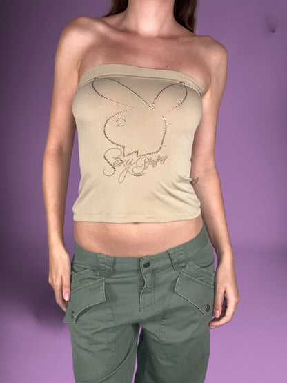 Playboy Brown Tube Top ♡ M