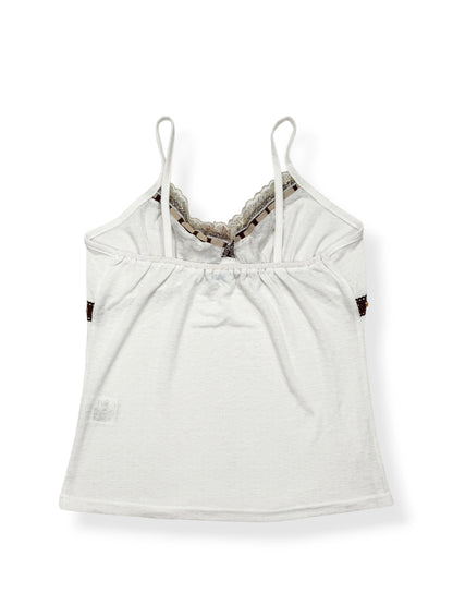 Pointelle Suede Tie Cami ♡ S