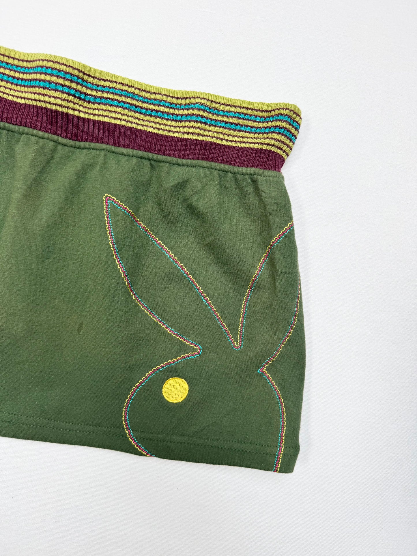 Green Playboy Mini Skirt ♡ S