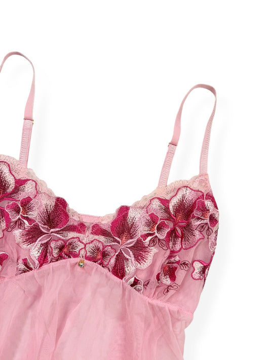 Pink Embroidered Cami ♡ S