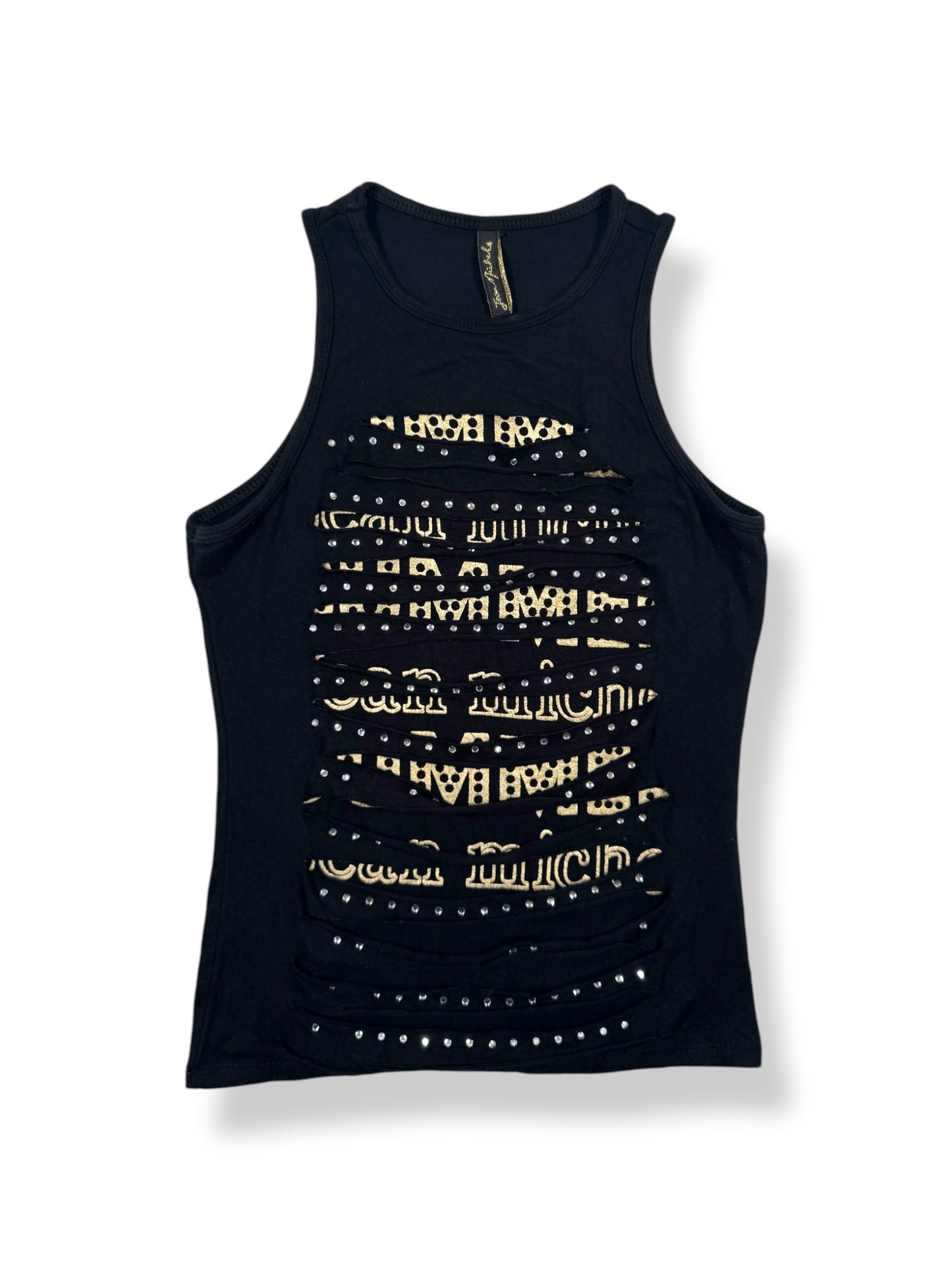 Grunge Diamante Cut Out Tank