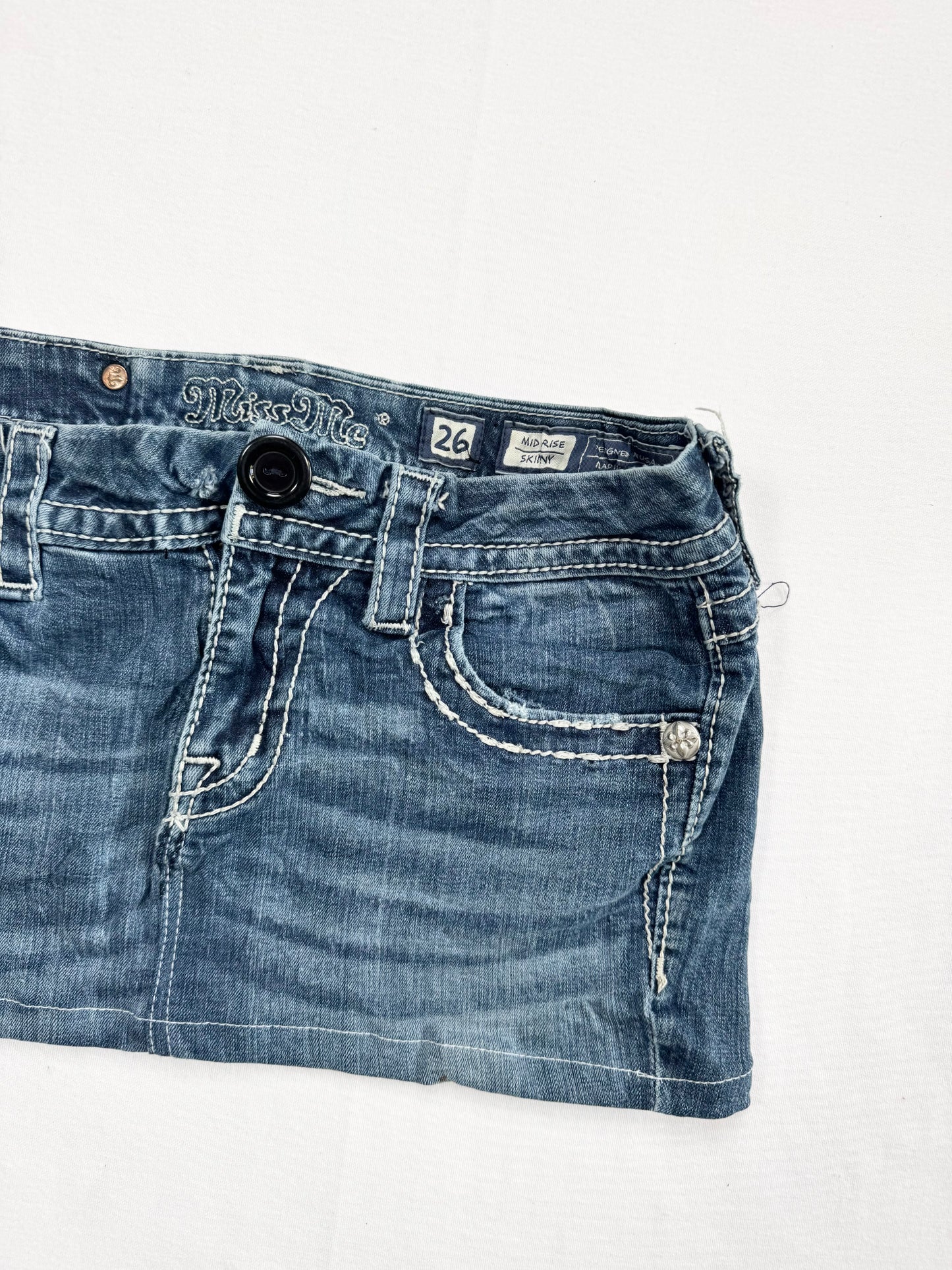 Miss Me Wing Mini Skirt ♡ 26”