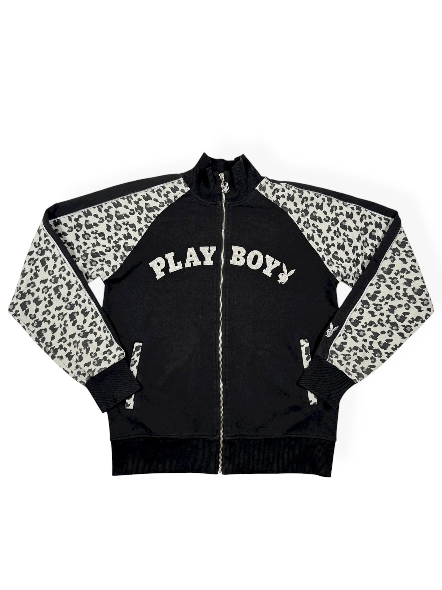 Leopard Playboy Zip Up ♡ Size L