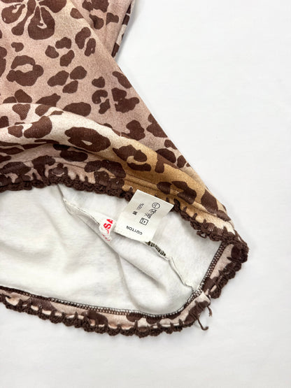 Alba Rosa Hibiscus Leopard Cami ♡ M