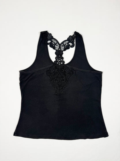 Grunge Diamante Print Tank