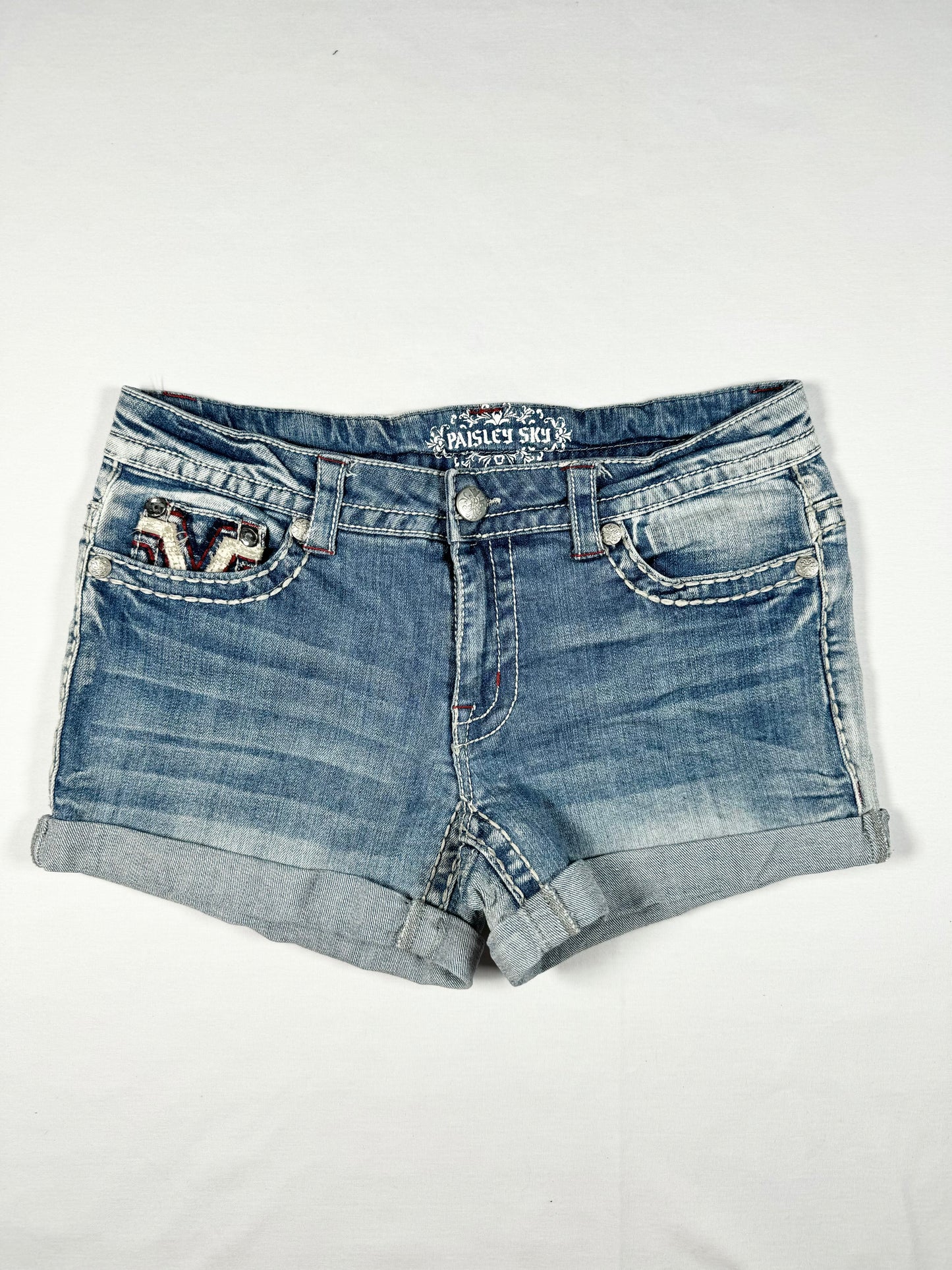 Star Denim Mini Shorts