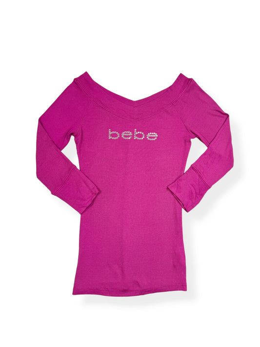 Purple Bebe 3/4 Sleeve Top ♡ M