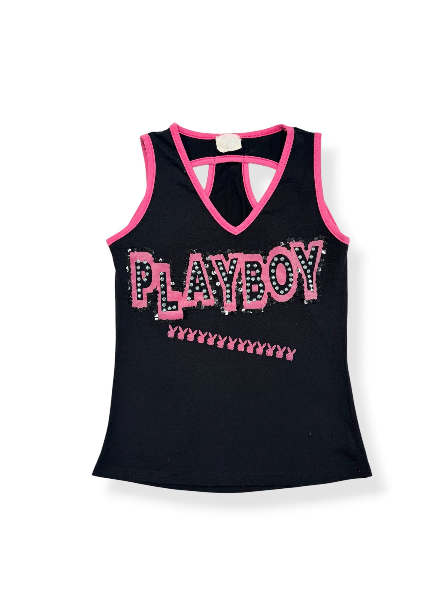 Playboy Diamanté Logo Tank ♡ S