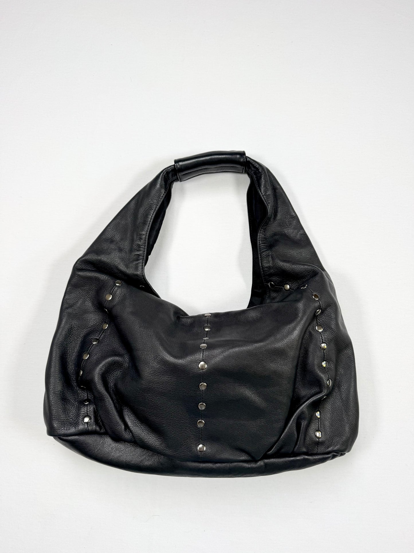 Cuffz By Linz Studded Black Leather Diamanté Cuff Bag ♡
