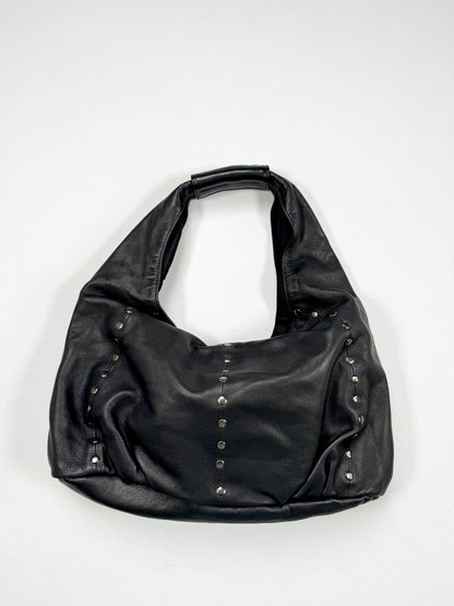 Cuffz By Linz Studded Black Leather Diamanté Cuff Bag ♡