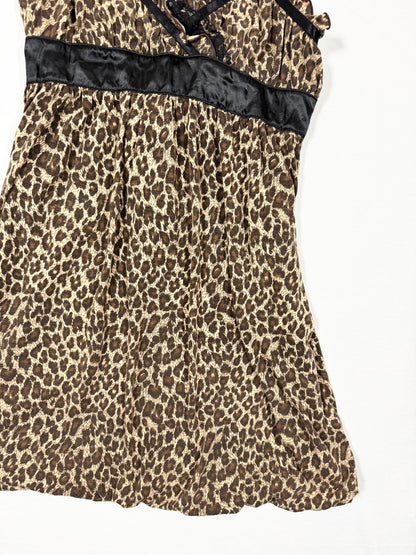 Leopard Bubble Mini Dress