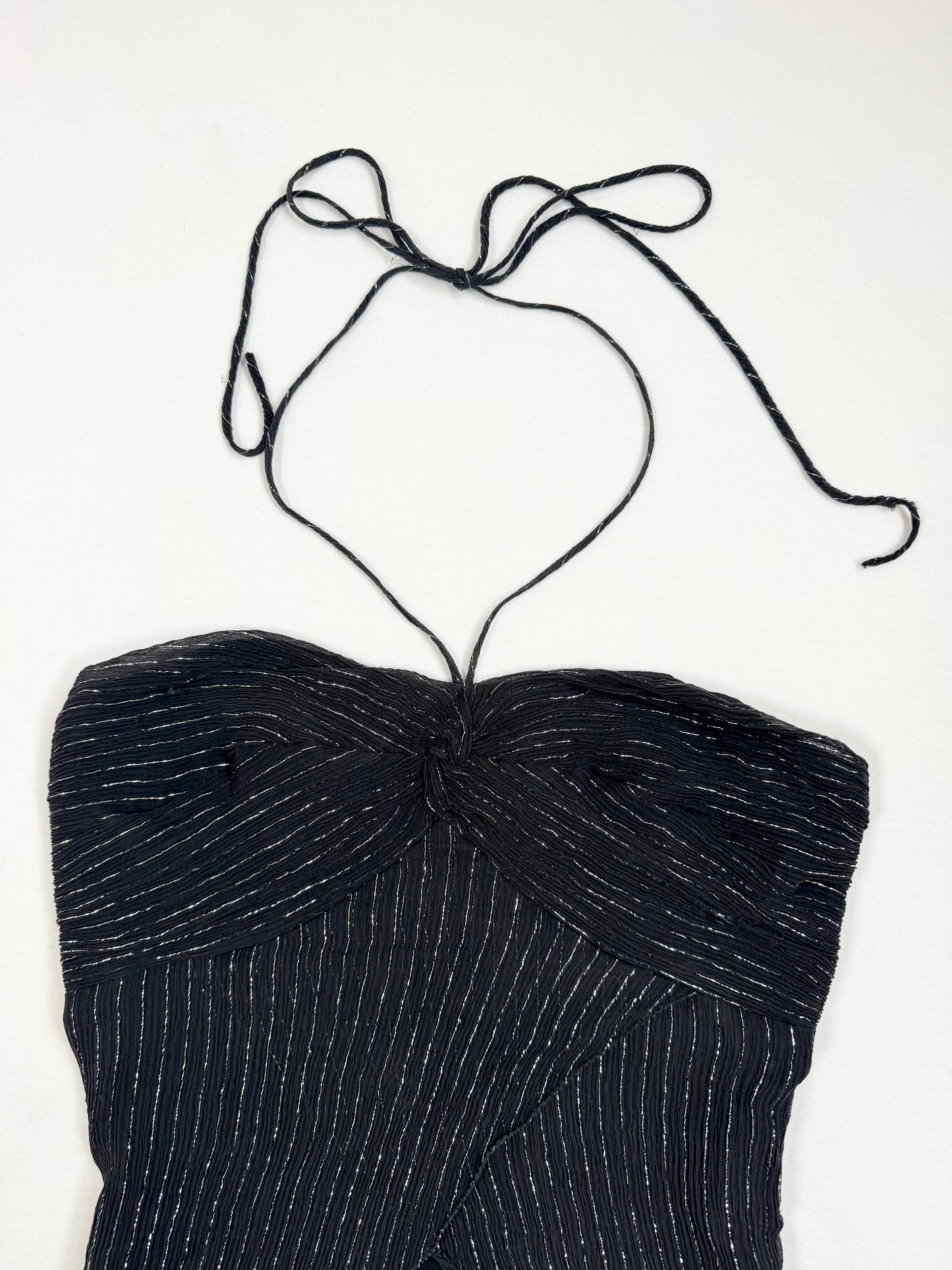 Glitter Pinstripe Halter ♡ XS