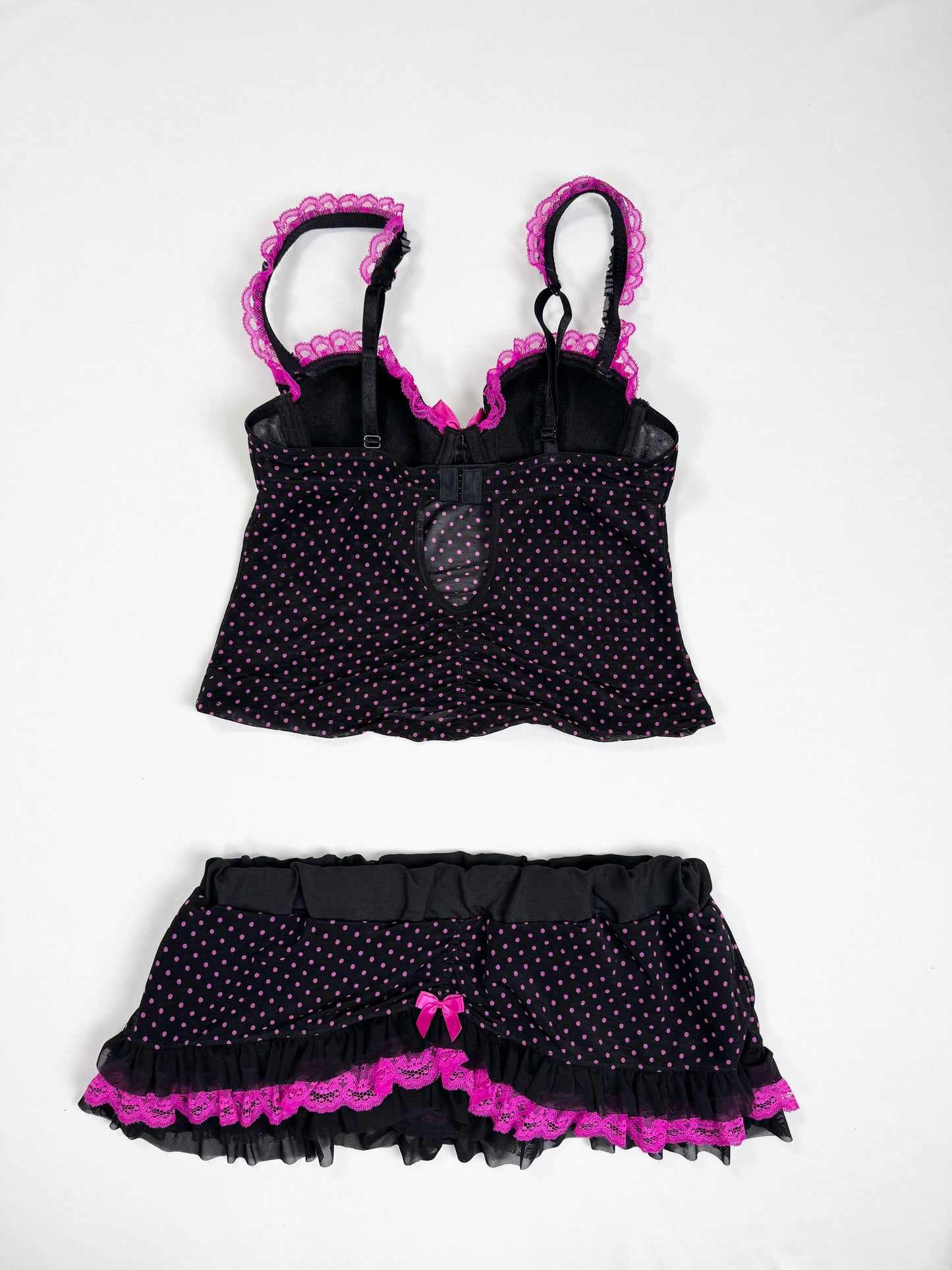 La Senza Polka Ruffle Cami Set ♡ S