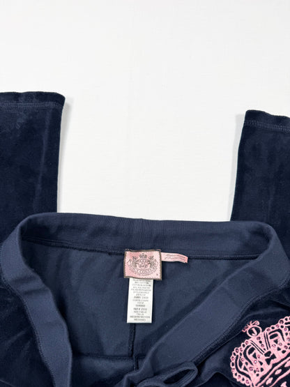 Juicy Couture Navy & Pink Velour Tracksuit Set ♡ XS/M
