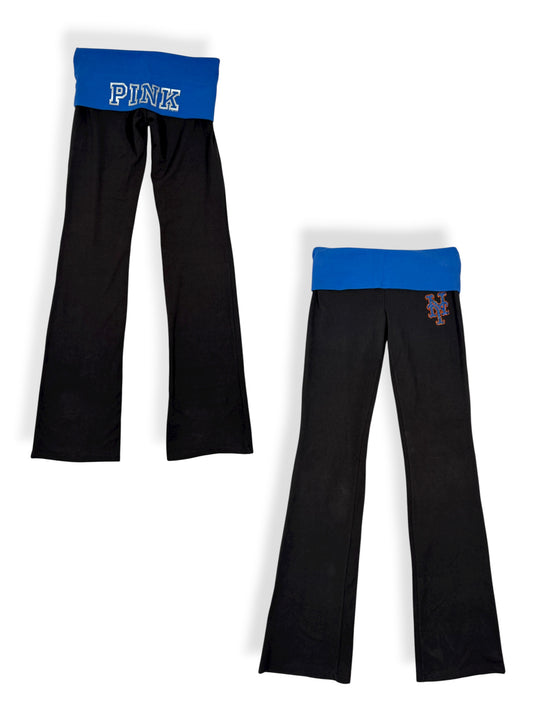 PINK Fold Over Flared Leggings ♡ Size XS