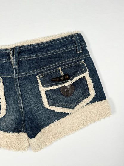 Fur Trim Shorts