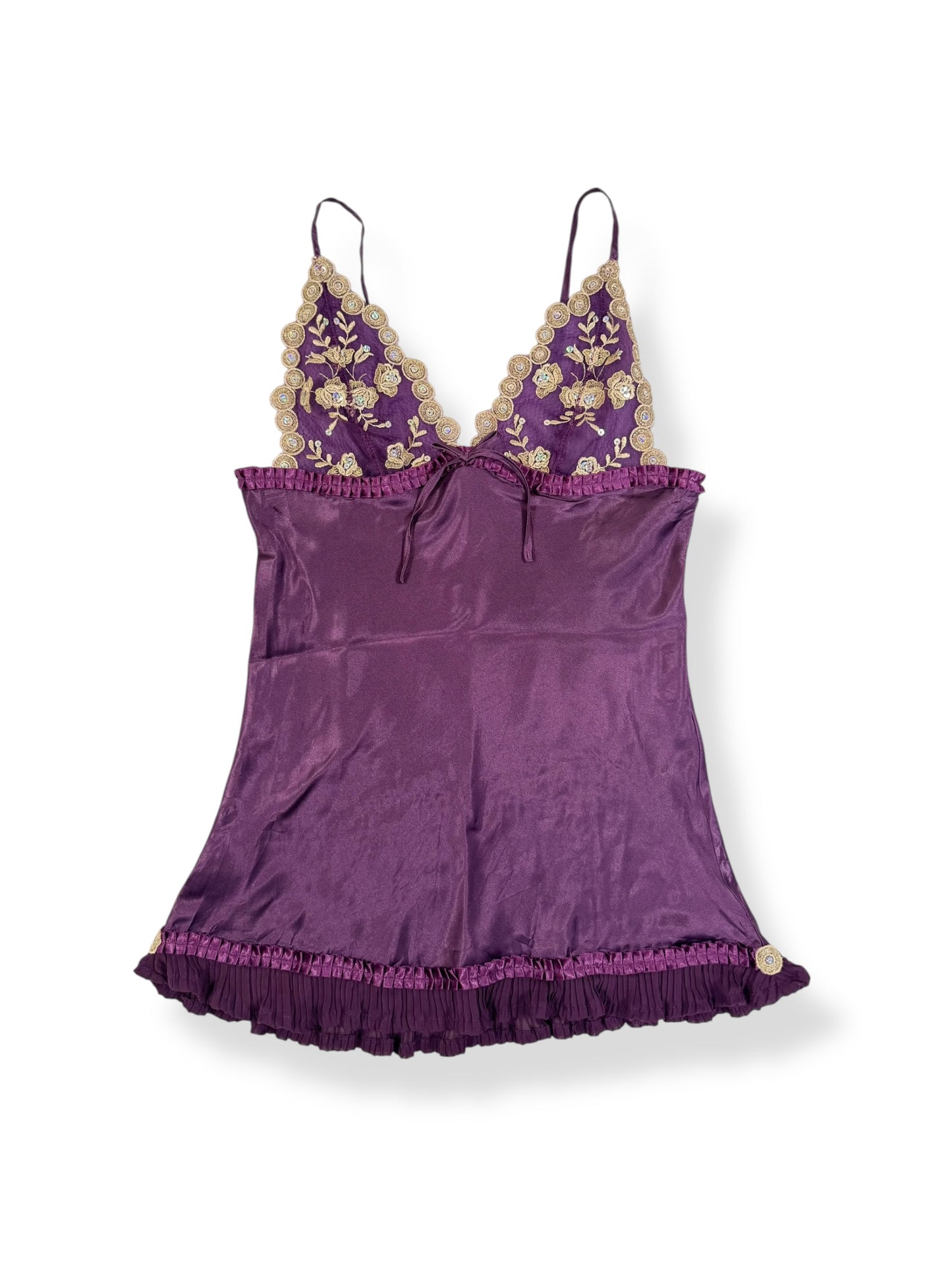 Purple Satin Cami ♡ S