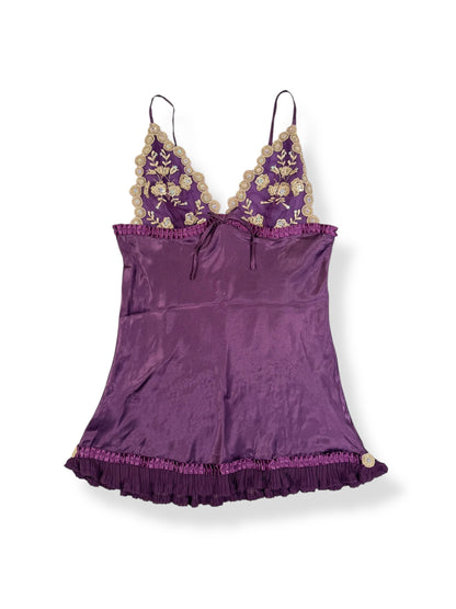 Purple Satin Cami ♡ S